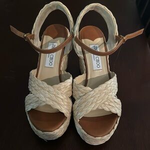 Authentic Jimmy Choo wedge sandals